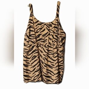 Maurices Womens Zebra Camisole Plus Size 0 Mob Wife